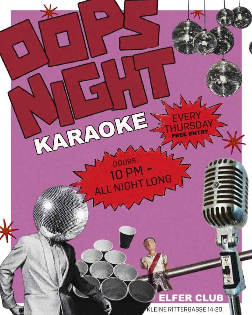 OOPS NIGHT | KARAOKE <3