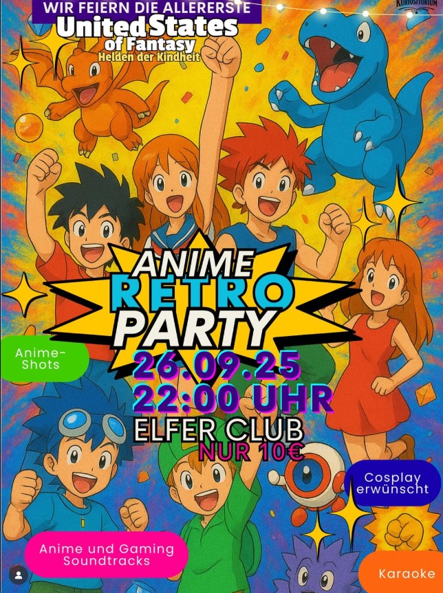 UNITED STATES OF FANTASY – Die Anime-Retro-Party: Helden der Kindheit